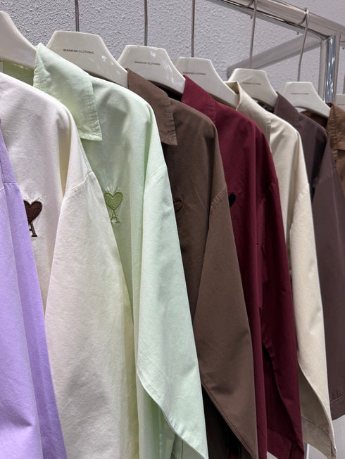WANWAN Collar Down Formal Shirts